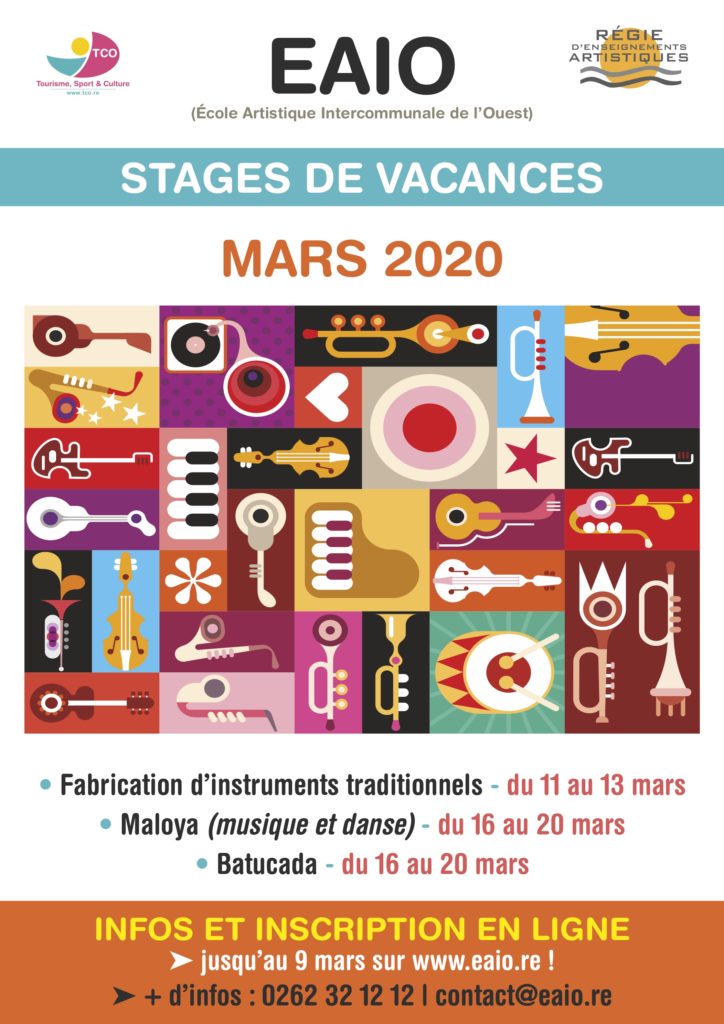 Vacances de mars : Les pré-inscriptions sont ouvertes pour les stages artistiques de l’EAIO