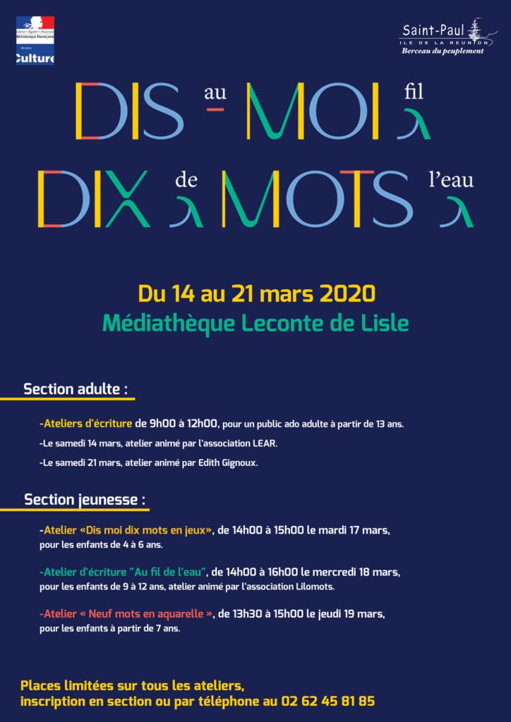 Place à l’écriture créative avec les ateliers “Dis-moi dix mots”