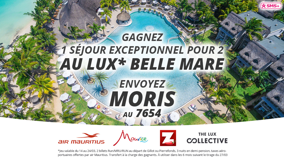 Jeu MORIS : un exceptionnel séjour à gagner au LUX* Belle Mare