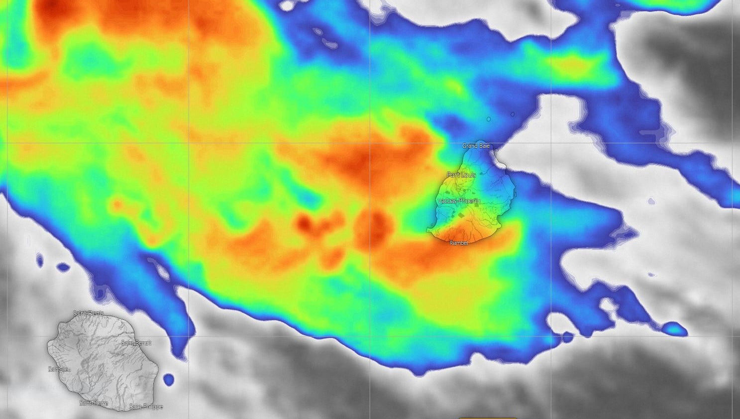 MAURICE: Un avis de Fortes Pluies en vigueur à Maurice, bulletin de la météo de Vacoas