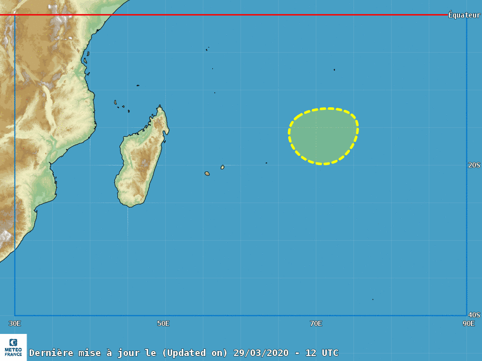 [Météo France/US Navy] Deux zones dépressionnaires suivies sur le Sud Ouest Indien