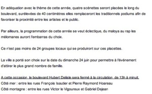 Fête de la musique : A St-Pierre, ce sera dan‘ chemin…