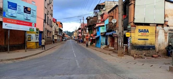 Madagascar: Les images édifiantes des rues désertes