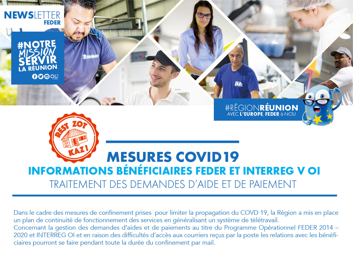 Informations bénéficiaires FEDER et INTERREG V OI