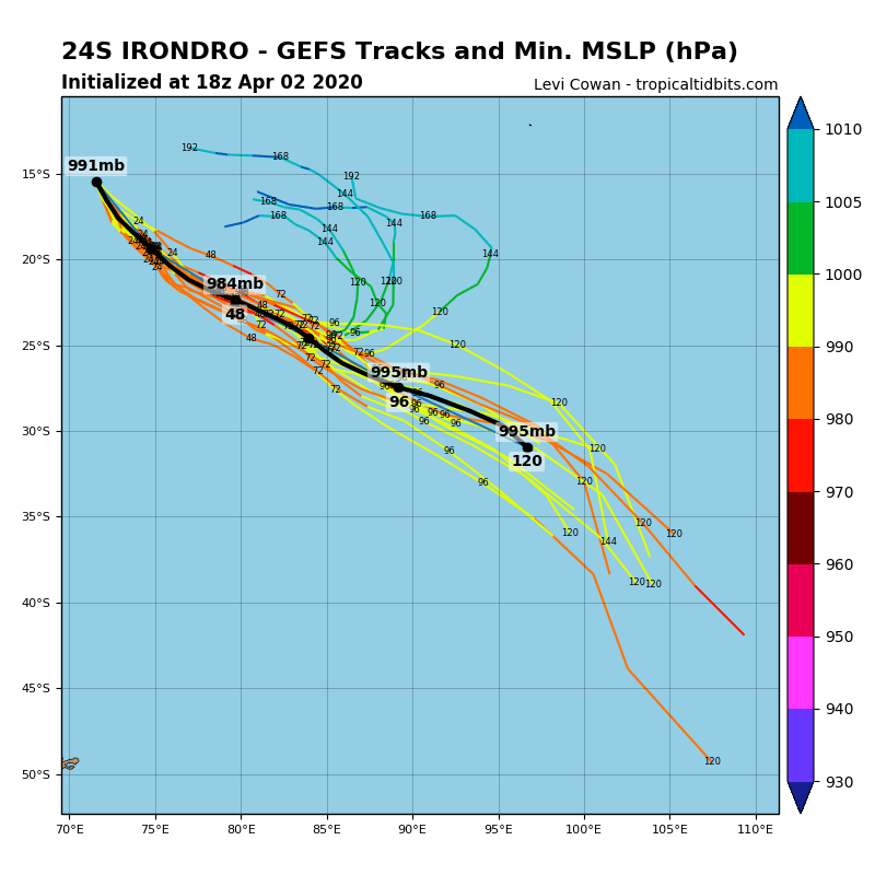 [Météo France/Navy US] Irondro s'intensifie en Forte Tempête Tropicale aujourd'hui 