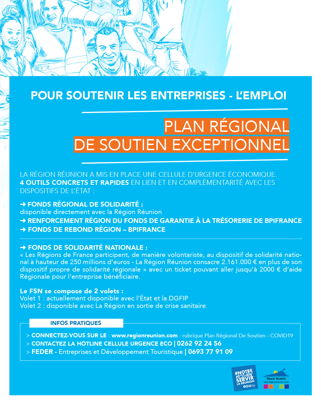 Les mesures régionales pour l’économie, l’activité et l’emploi des Réunionnais