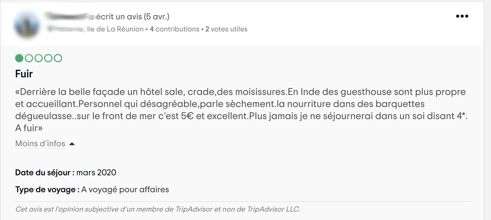 Quatorzaine: Avant de quitter l’hôtel, ils publient des avis défavorables sur TripAdvisor