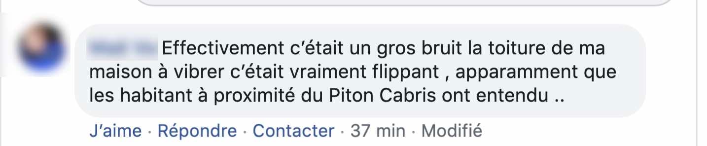 Plaine des Palmistes: Les habitants de Piton Cabris entendent un énorme boum