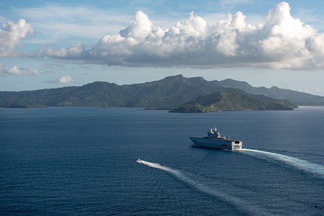 Le Mistral et le Guépratte arrivés à Mayotte