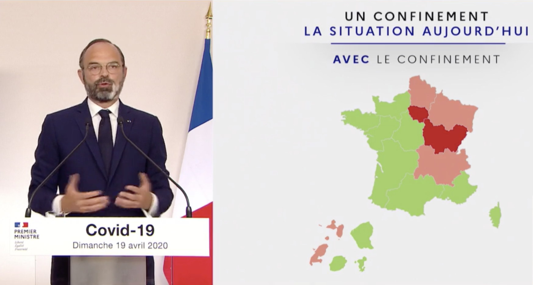 Allocution du Premier ministre : La carte de La Réunion était à l'envers...