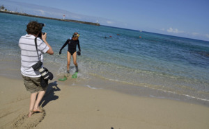 Roches Noires-Boucan à la nage: Retour en images sur le défi de Didier Dérand