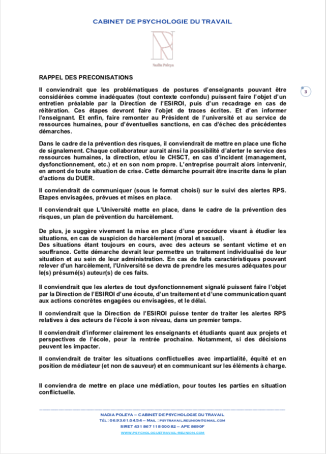 (Pierrot Dupuy) Université : La nouvelle devise de Frédéric Miranville : #touchepasàmonpoteharceleur#