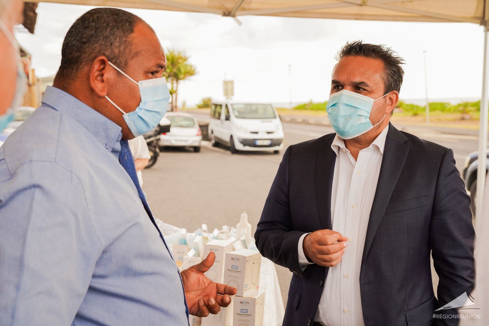 Retour en images : Remise des masques de protection aux entreprises de proximité
