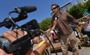 Manifestation de soutien aux journalistes agressés: Retour en images
