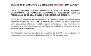 Sport: Le Grand Relais sur Canal+