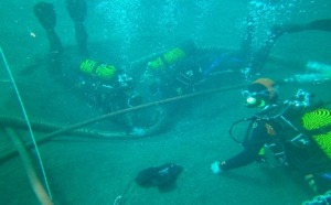 Retour en images sur les fouilles archéologiques au large de la route du Littoral