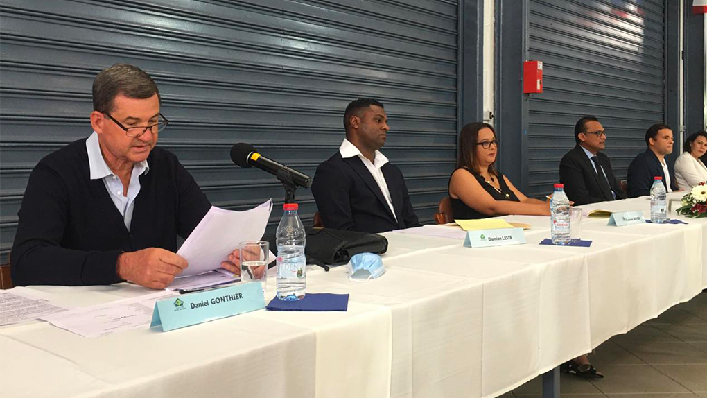 Jeannick Atchapa investi officiellement maire de Bras-Panon