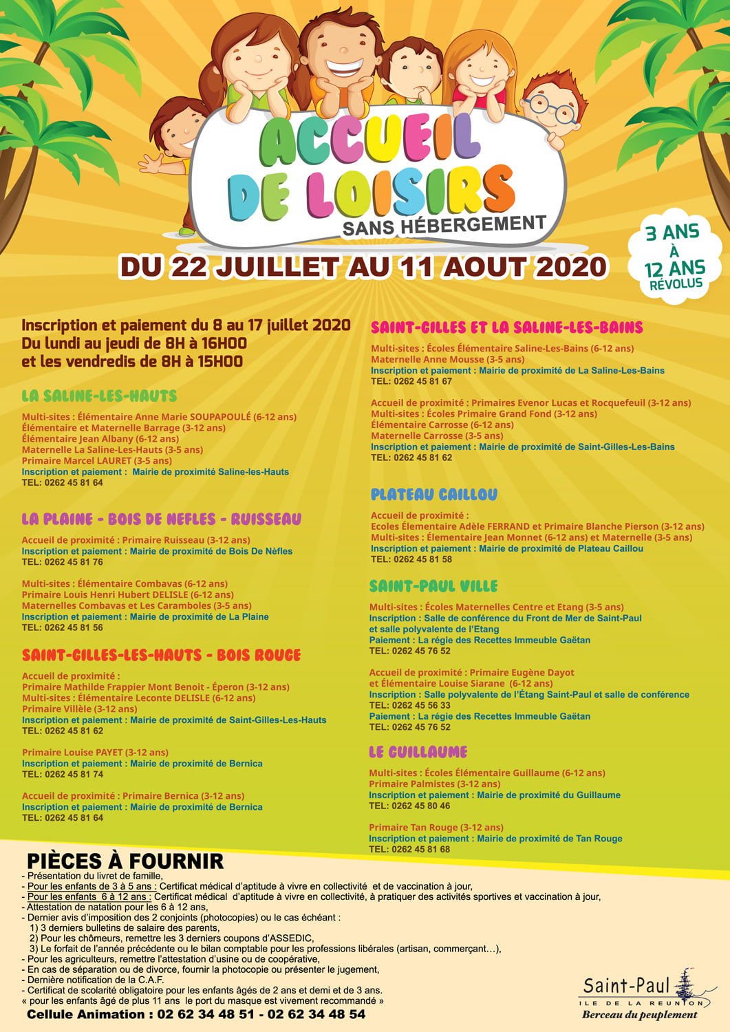 ALSH : début des inscriptions ce mercredi 8 juillet !