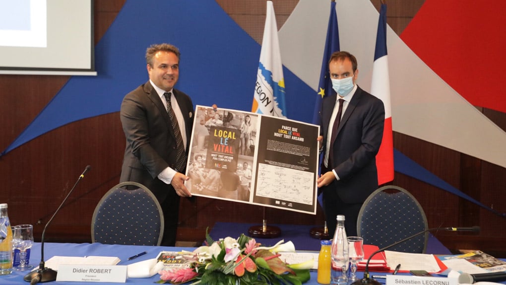 Didier Robert s'entretient avec Sébastien Lecornu