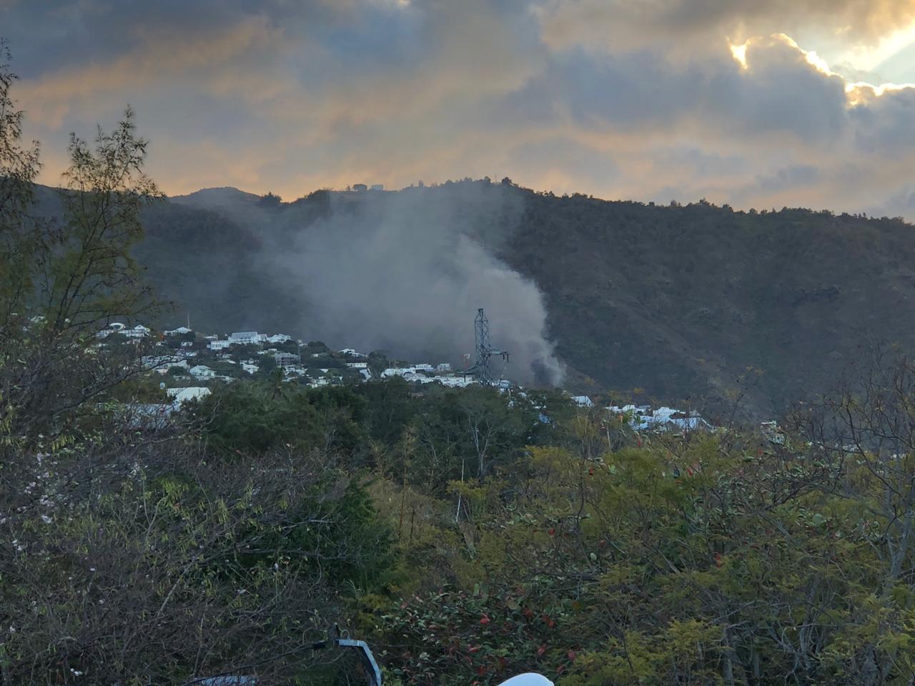 Incendie dans une case à Bellepierre
