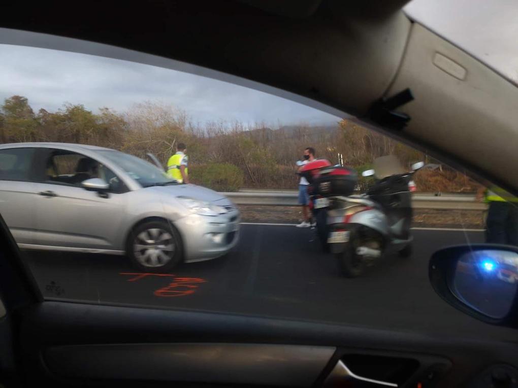 Accident de moto sur la 4 voies dans le secteur de Cambaie
