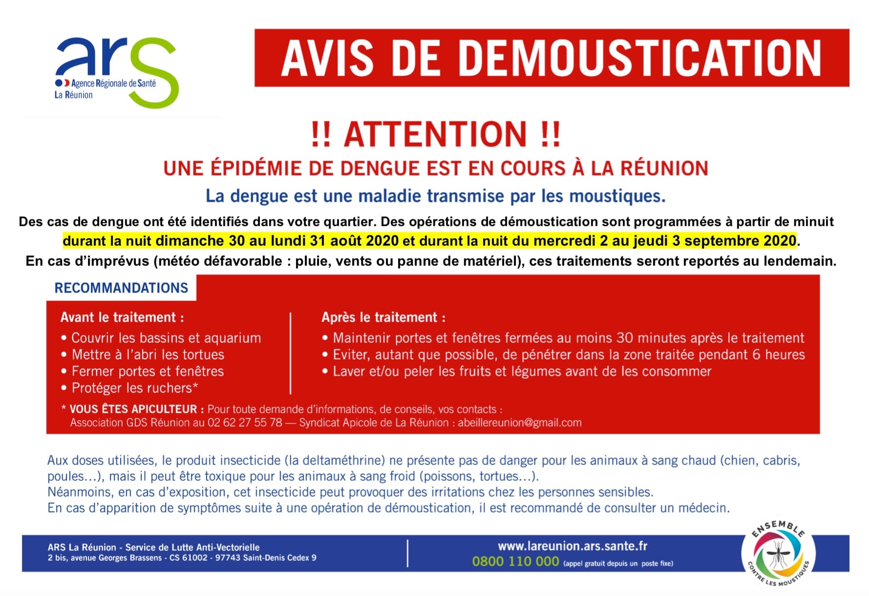 Des opérations de démoustication à l’Éperon