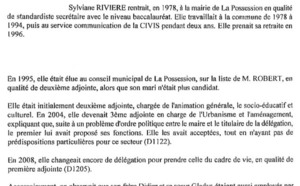 Sylviane Rivière: De standardiste à la mairie, au tribunal correctionnel...