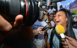 Retour en images sur l'arrivée triomphale de Lucie Ignace