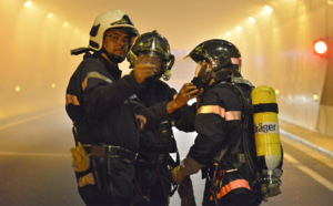 Retour en images sur l'exercice de sécurité à la tranchée couverte à St Denis