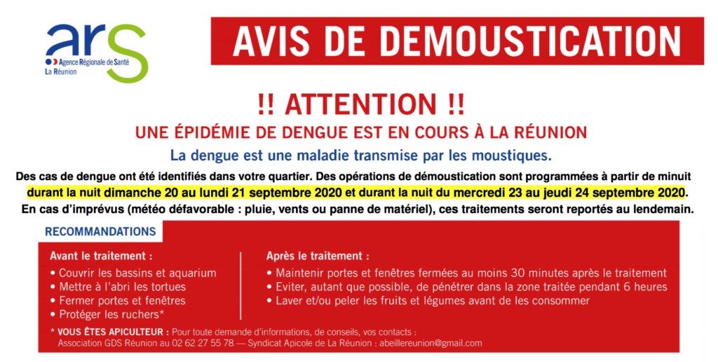 Des opérations de démoustication à Trou d’Eau et à Saint-Gilles-les-Bains