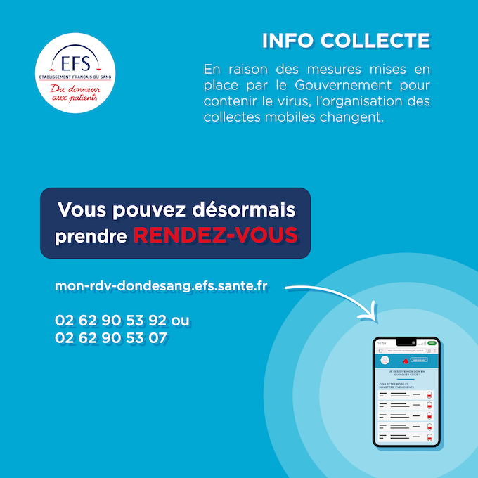 Retrouvez le planning des collectes de sang pour le mois d’octobre 2020