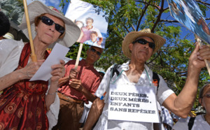 Retour en images sur la manifestation contre le mariage pour tous