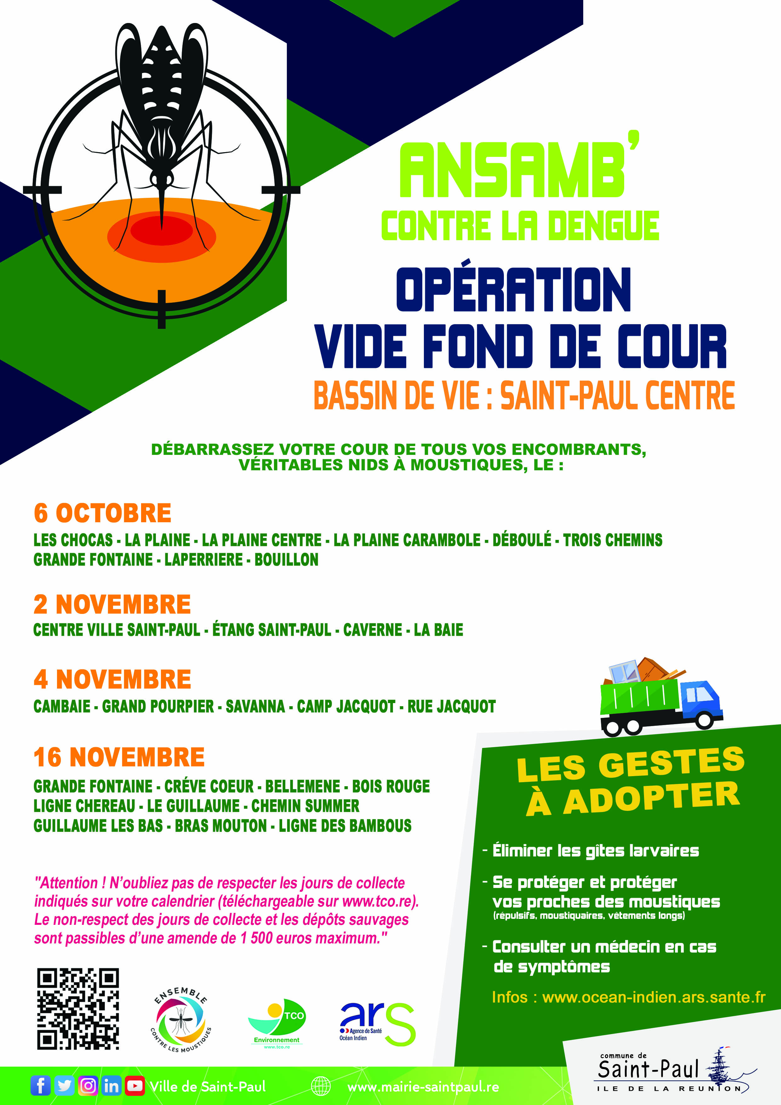 Ansamb’ contre la dengue dan’ Saint-Paul