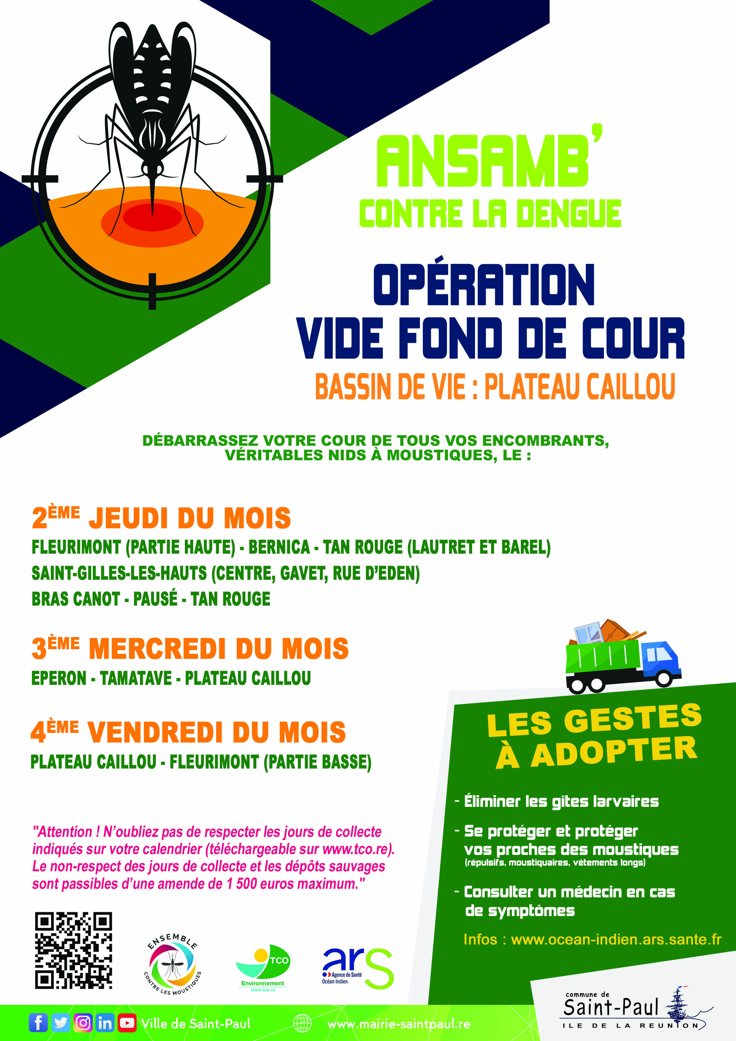 Ansamb’ contre la dengue dan’ Saint-Paul