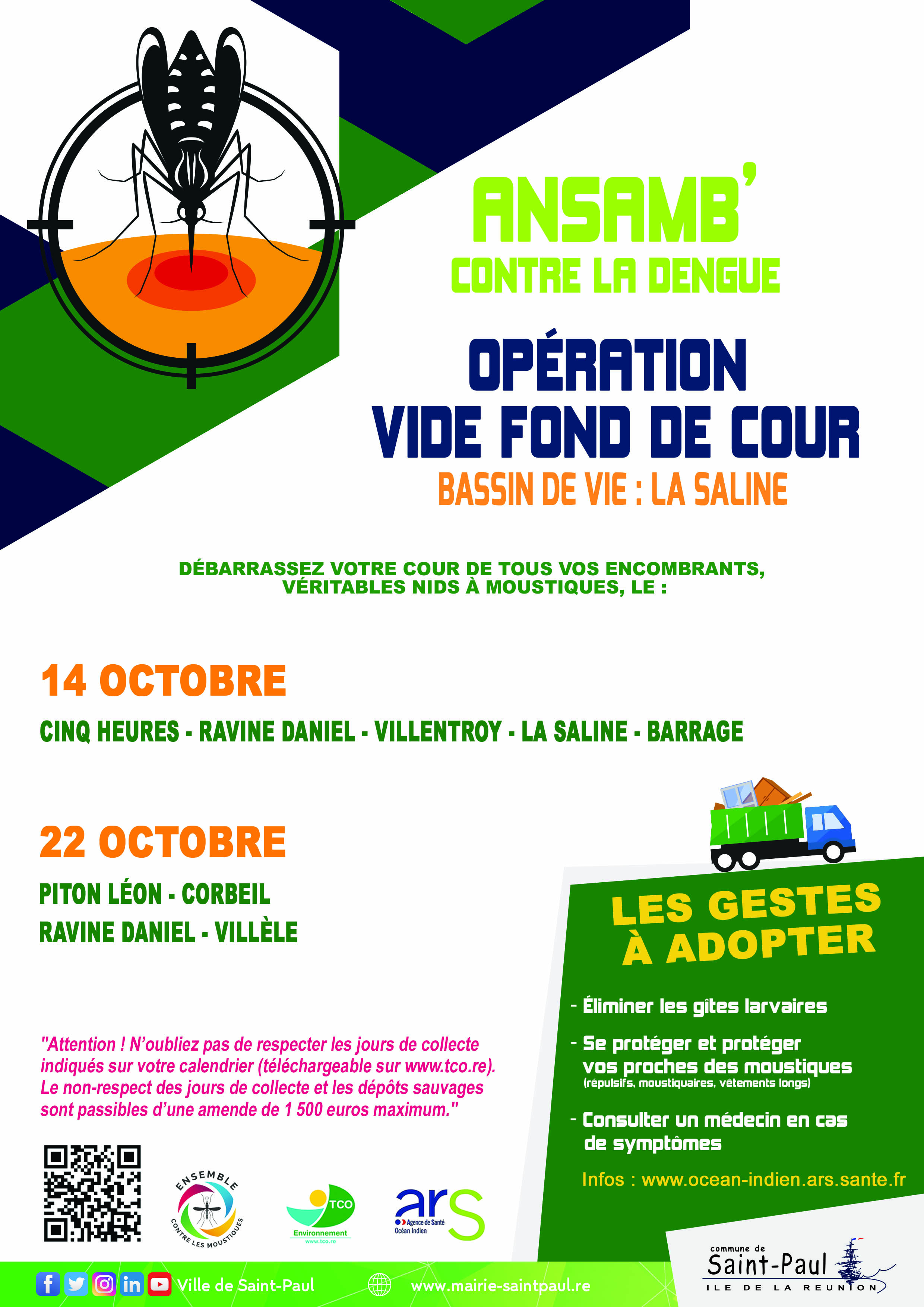 Ansamb’ contre la dengue dan’ Saint-Paul