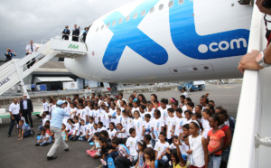 Association 1000 sourires: 85 marmailles touchent le ciel avec XL Airways