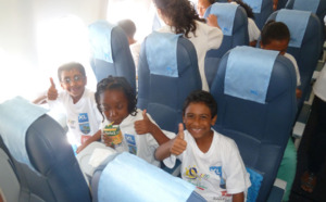 Association 1000 sourires: 85 marmailles touchent le ciel avec XL Airways