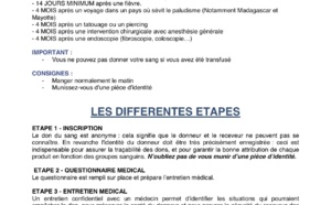 EFS : Appel aux donneurs B- et calendrier des collectes mobiles