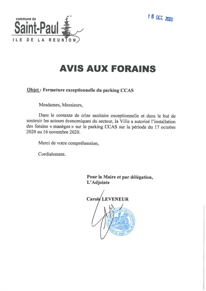 Des manèges s’installent sur le parking du CCAS