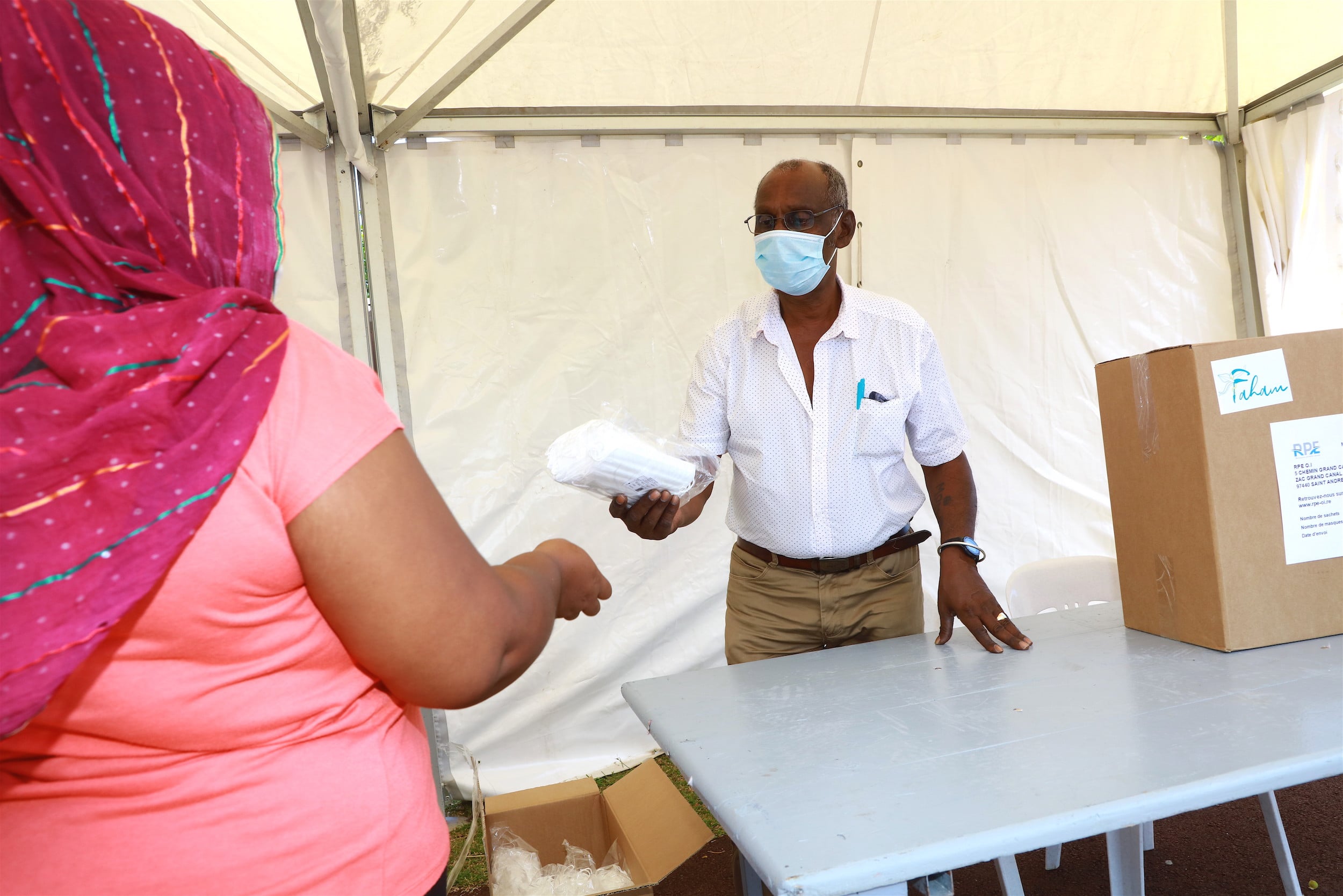 St-André: ?200.000 masques chirurgicaux distribués dans les quartiers