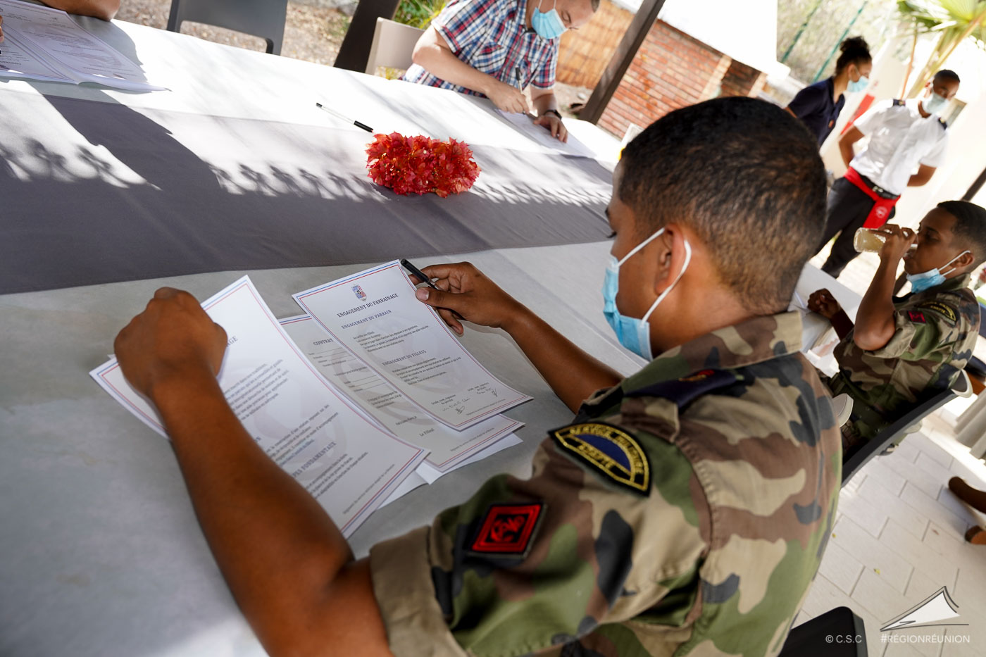 RSMA-R : cérémonie de parrainage des volontaires du bac pro numérique