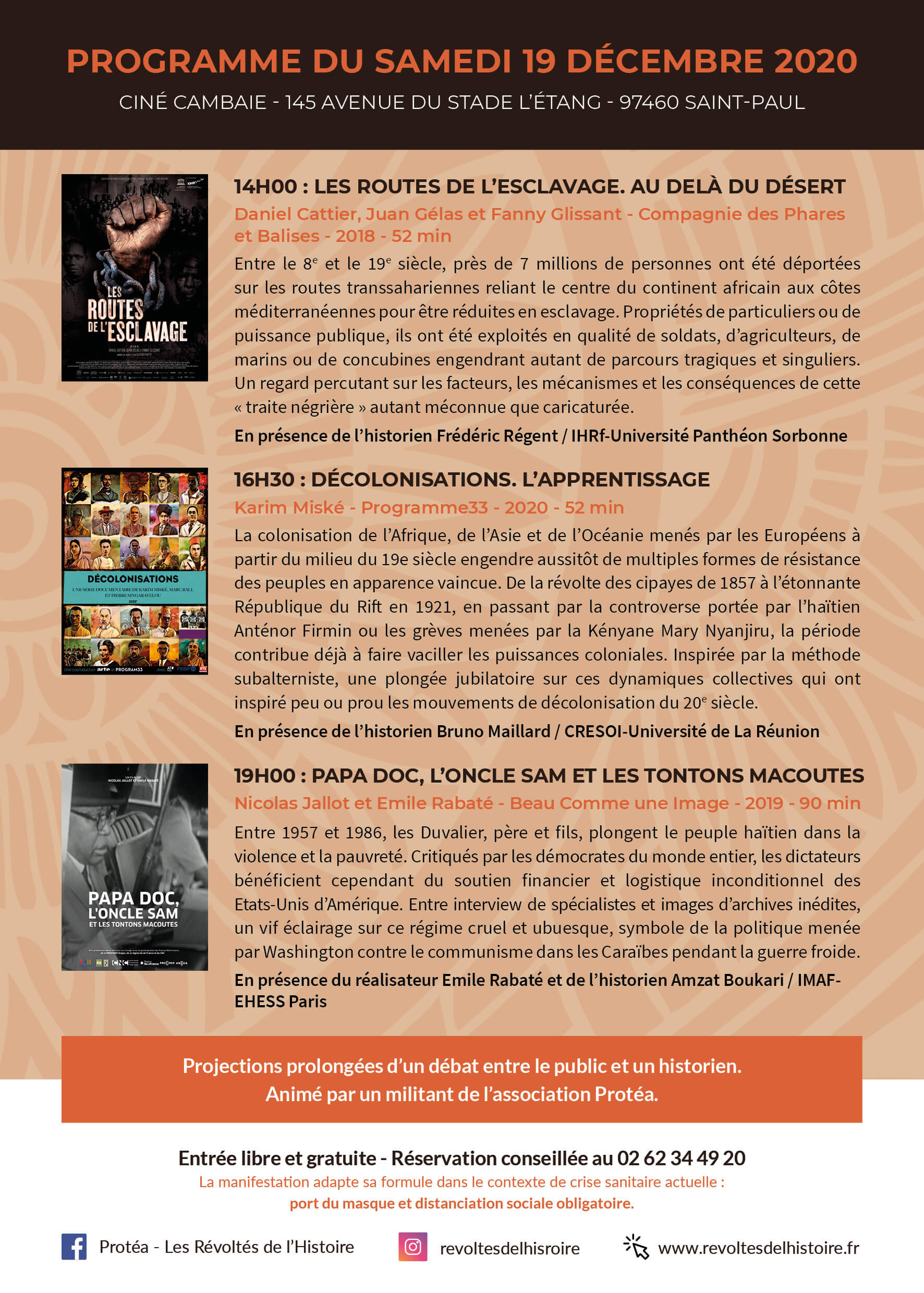 Rent’ dann ron 20 Désanm à Saint-Paul