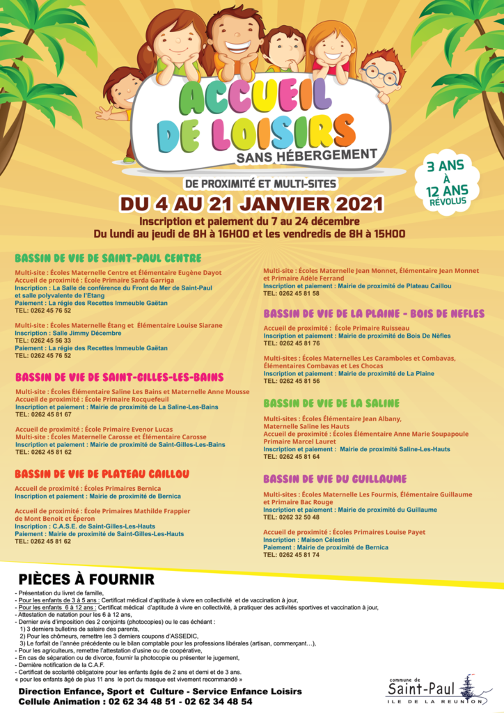 ALSH : Les inscriptions s’achèveront le 24 décembre !
