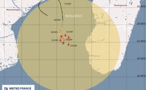Une nouvelle perturbation à 1520km à l'Ouest de la Réunion