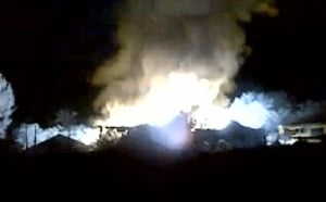 La mairie annexe de la Rivière des Galets incendiée
