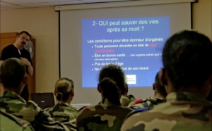 Des apprentis militaires sensibilisés aux addictions et aux greffes d'organes