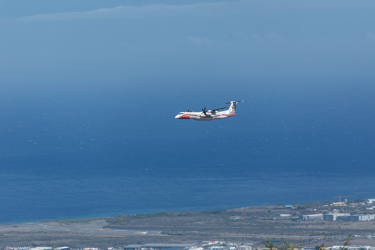 Le Dash-8 repart de La Réunion
