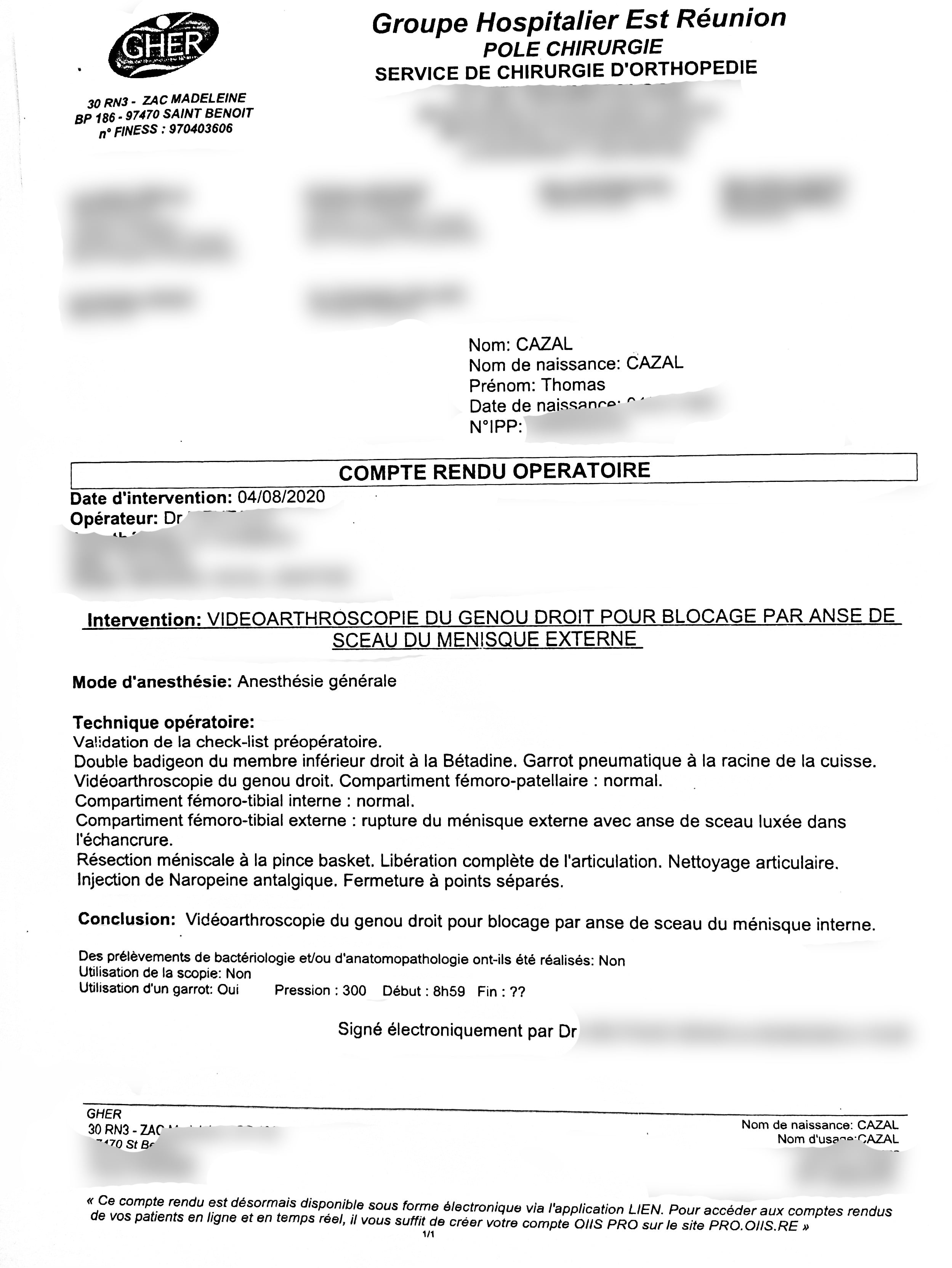 Se déclarant victime d’une erreur médicale, il met la pression au GHER