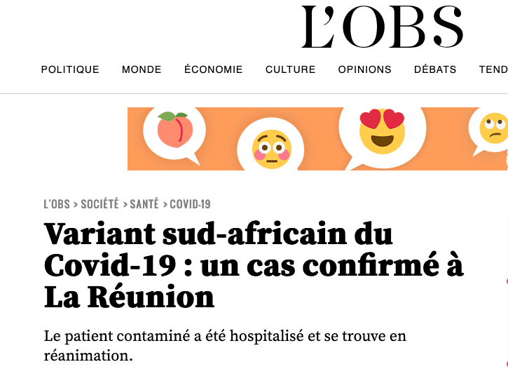 Pierrot Dupuy - Après avoir été l'île aux requins, La Réunion désormais cataloguée d'île au variant sud-africain