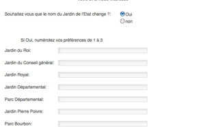 Le Département envisage de changer le nom du jardin de l'Etat